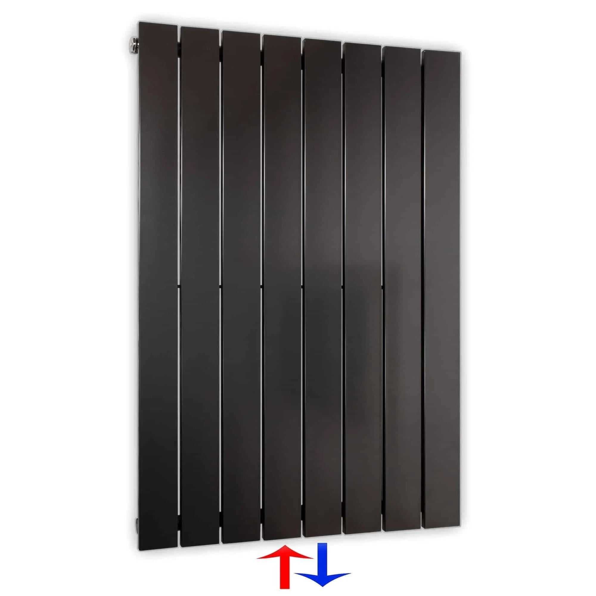 Flachheizkörper mit Mittelanschluss 900 x 602 anthrazit Heizkörper Badheizkörper flach Badezimmer Heizung - heizkoerper.shop