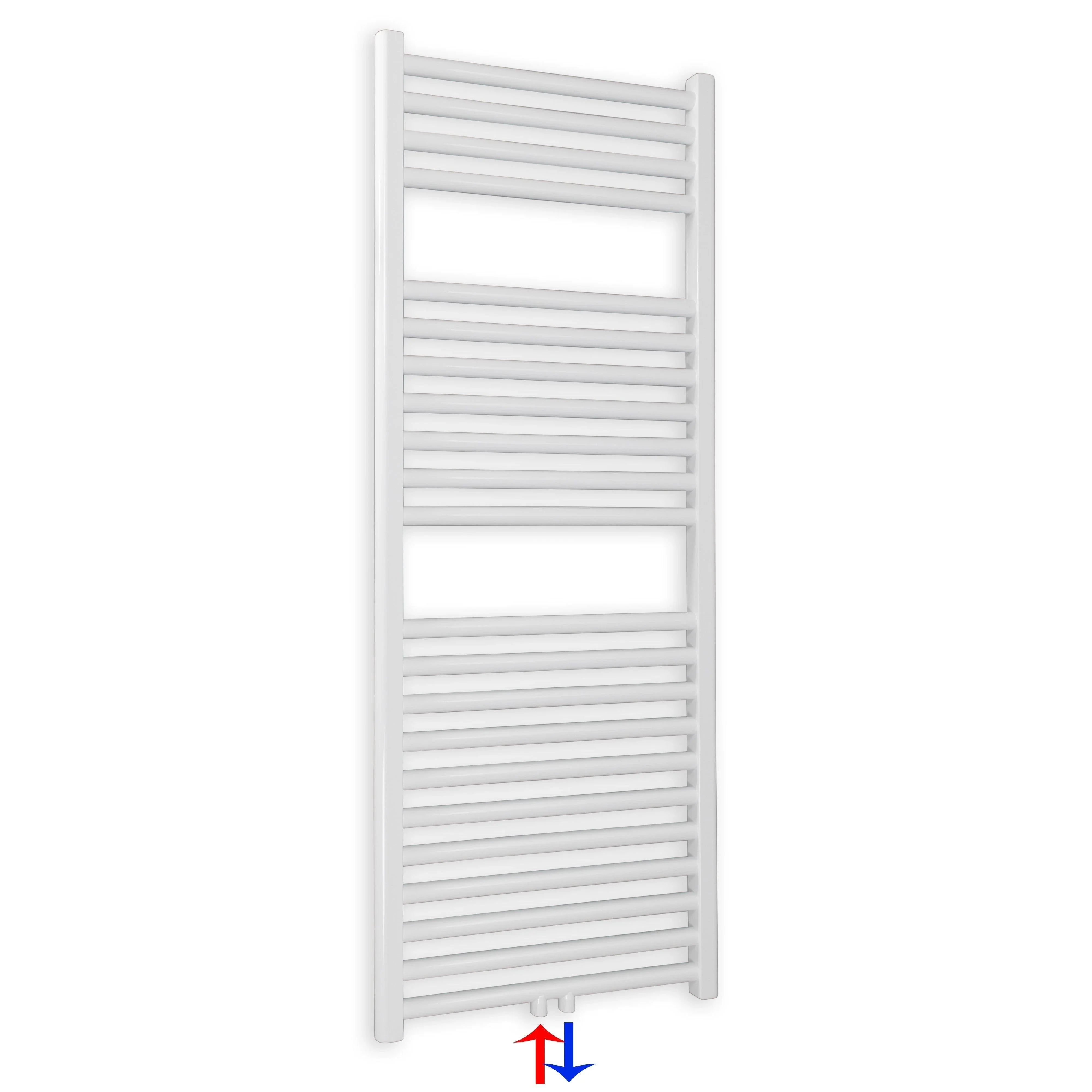 Handtuchheizkörper mit Mittelanschluss 1160 x 400 weiß Handtuchhalter Badezimmer Heizung Handtuchwärmer - heizkoerper.shop