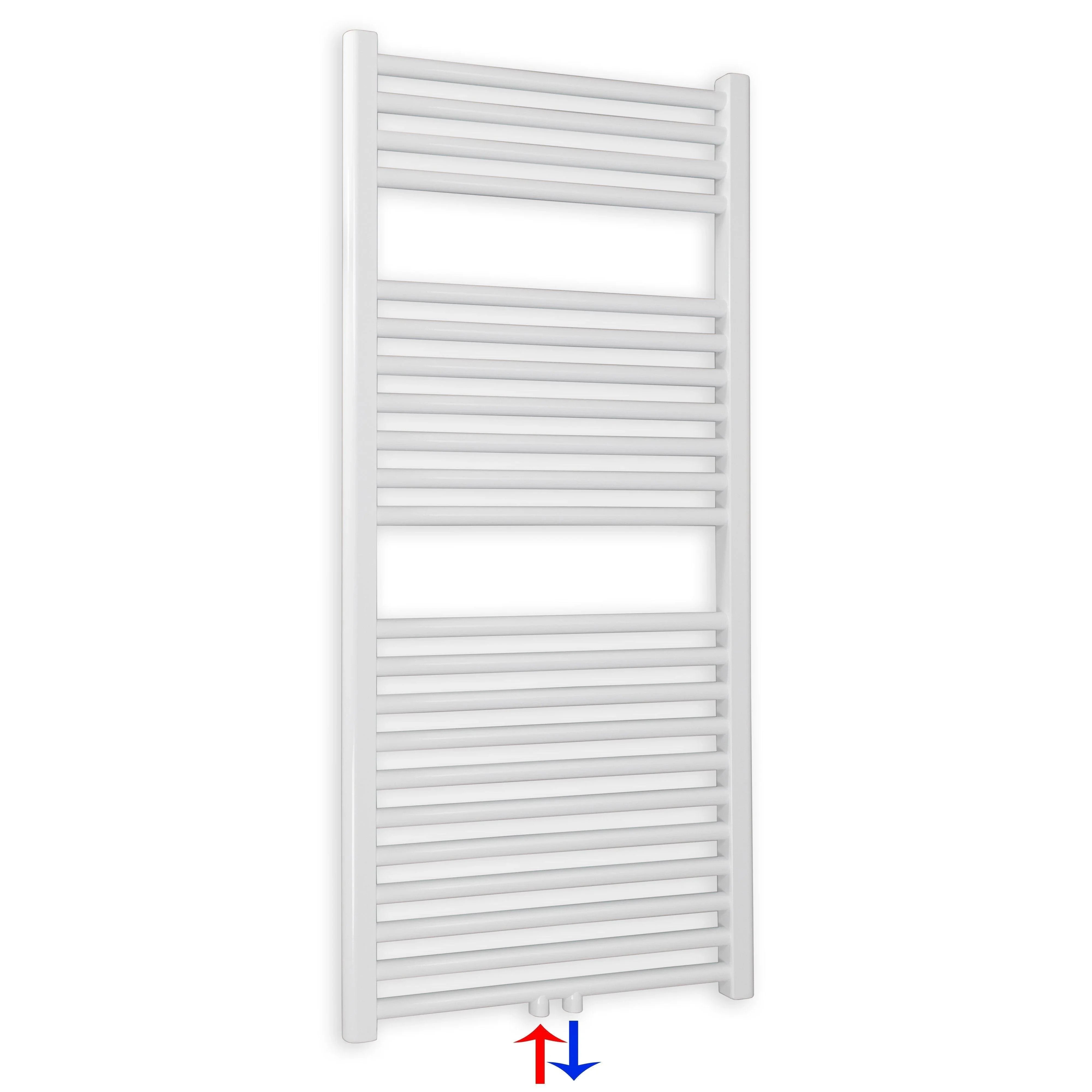 Handtuchheizkörper mit Mittelanschluss 1160 x 600 weiß Handtuchhalter Badezimmer Heizung Handtuchwärmer - heizkoerper.shop