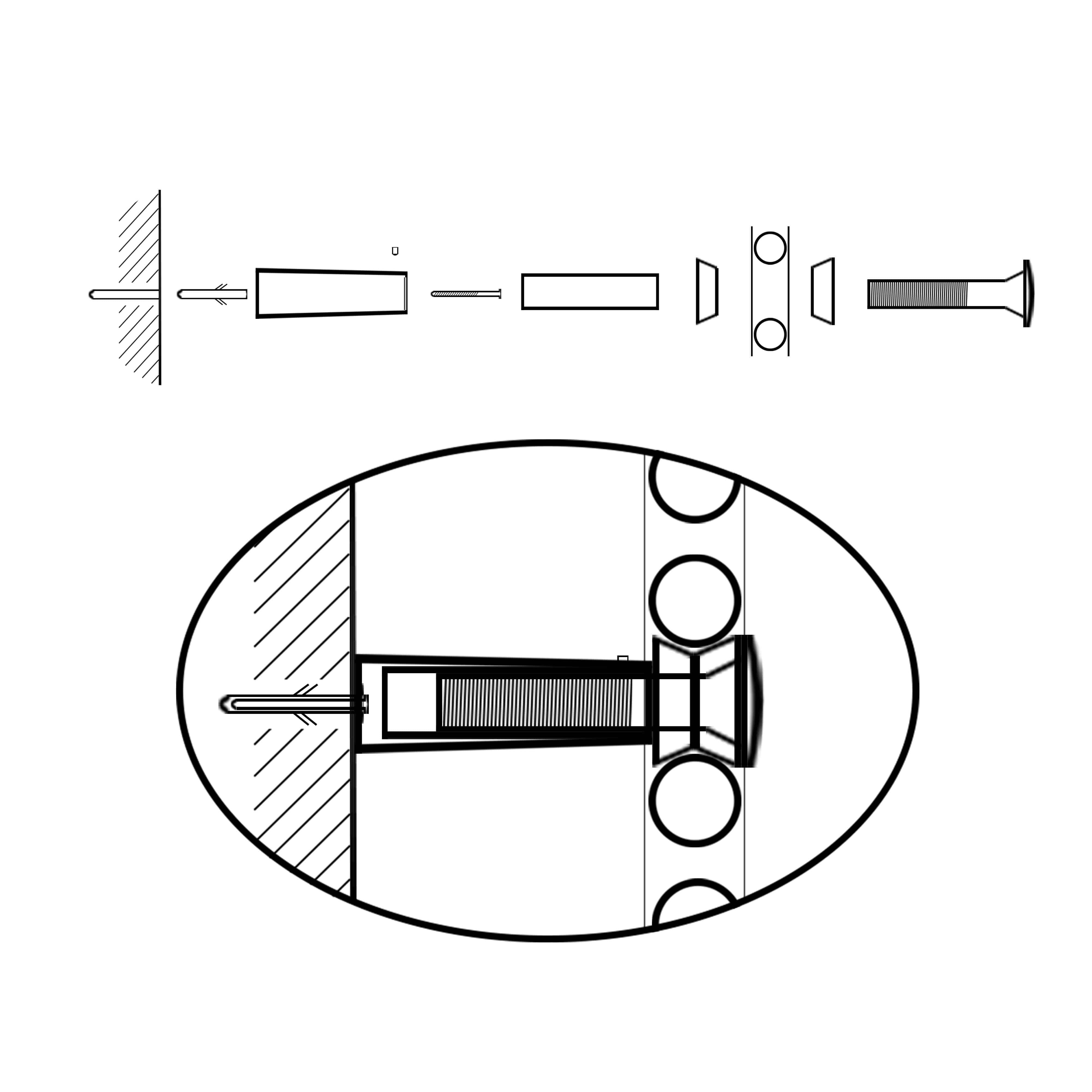 Montageset Befestigungsset Befestigungssatz für Badheizkörper Heizkörper weiß - heizkoerper.shop