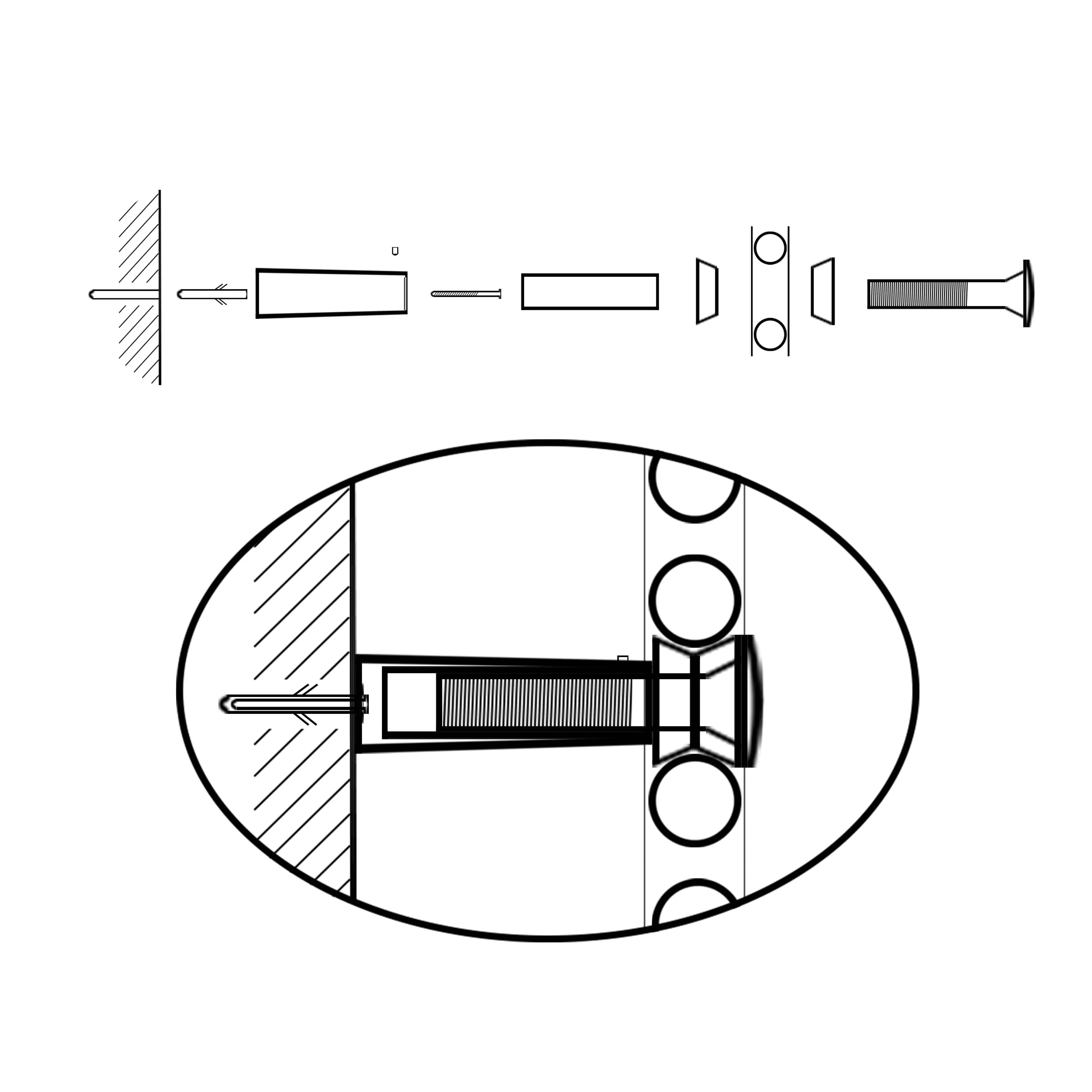 Montageset Befestigungsset Befestigungssatz für Badheizkörper Heizkörper weiß - heizkoerper.shop