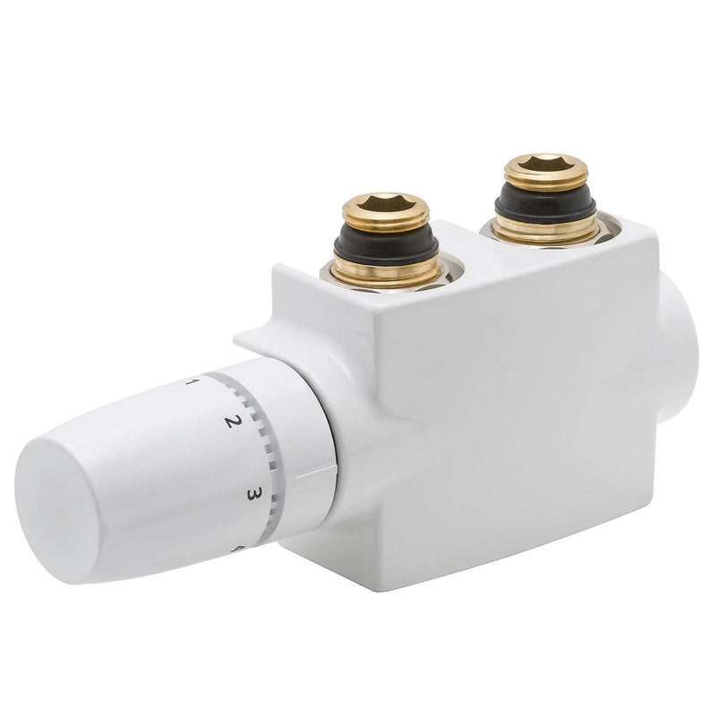 Anschlussset für Badheizkörper Universal 50 mm weiß - heizkoerper.shop