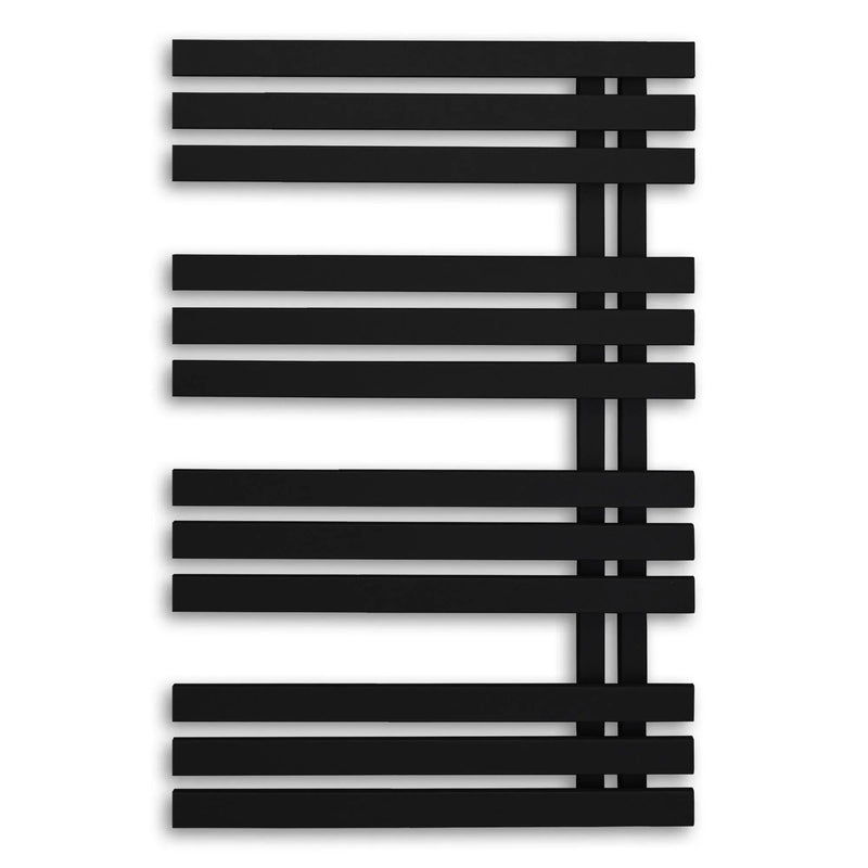 Badheizkörper 1000x600mm Anschluss links rechts schwarz matt seitlich offen - heizkoerper.shop