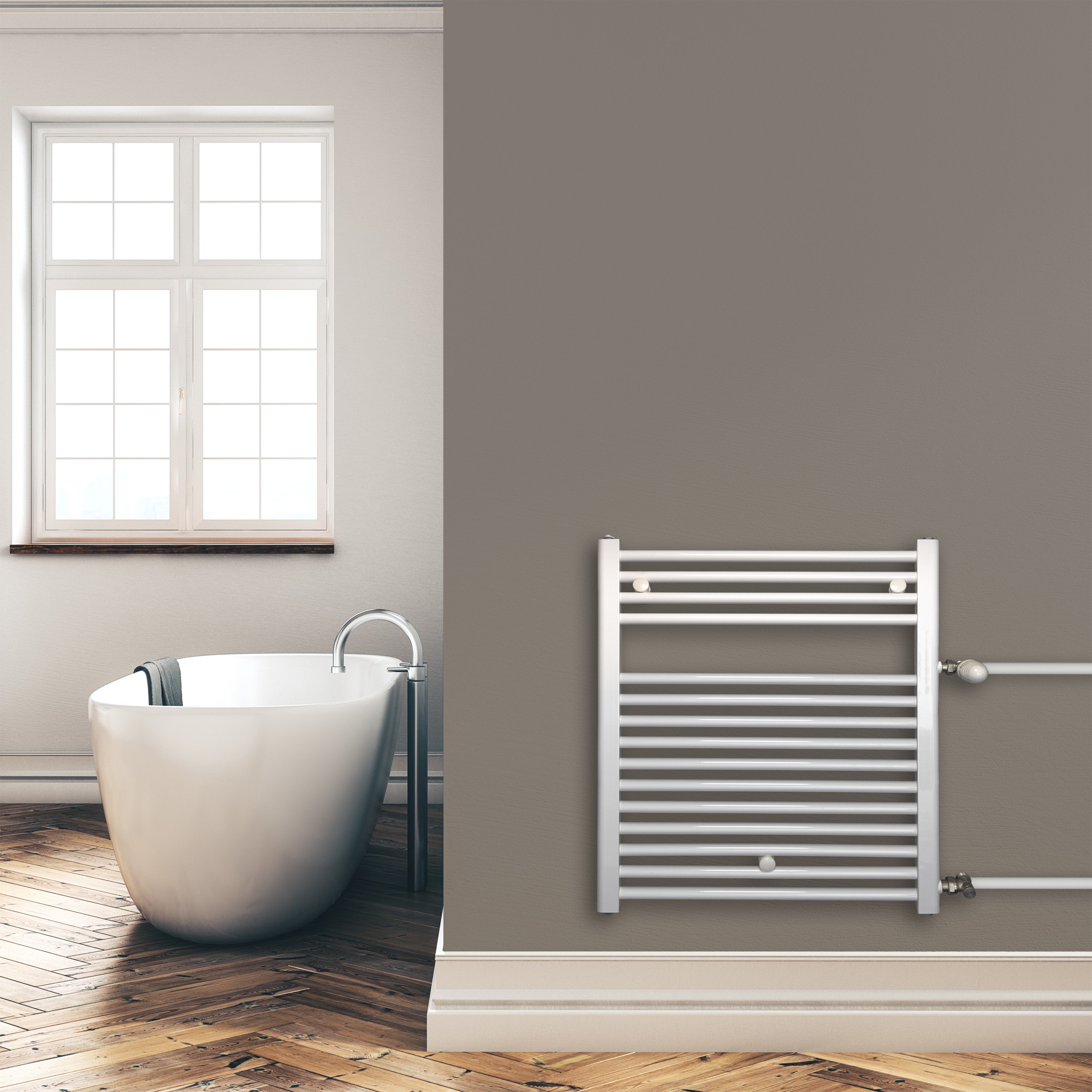 Badheizkörper Austauschheizkörper weiß links rechts Seitenanschluss