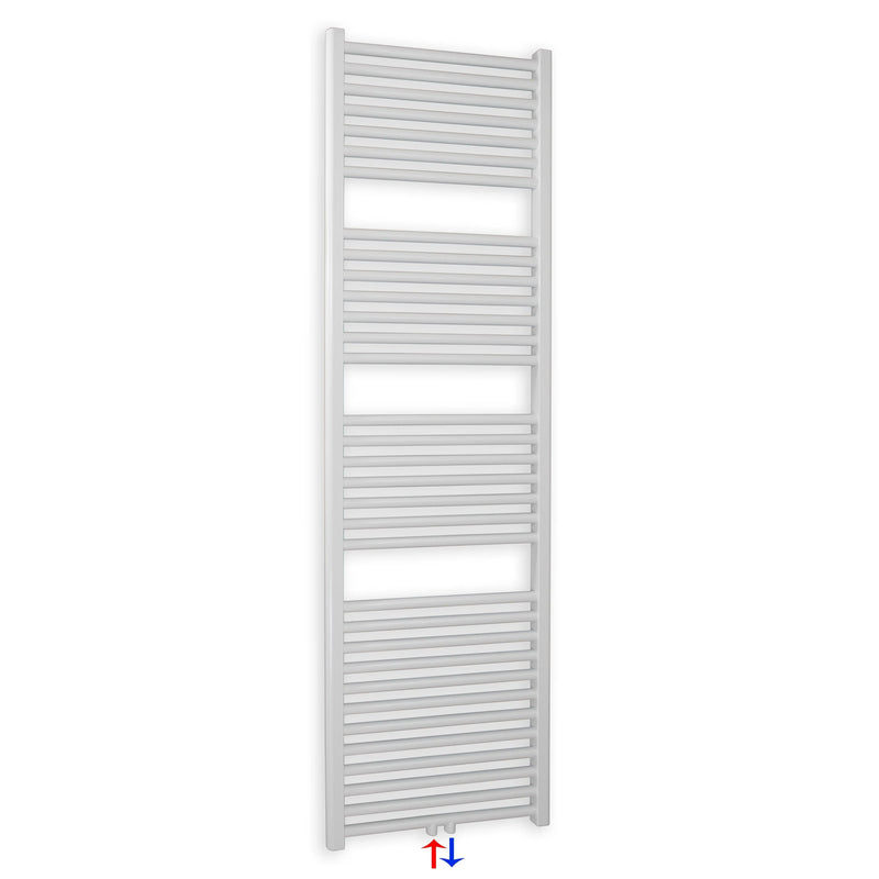 Radiateur de salle de bain droit avec raccordement central sèche-serviettes salle de bain 