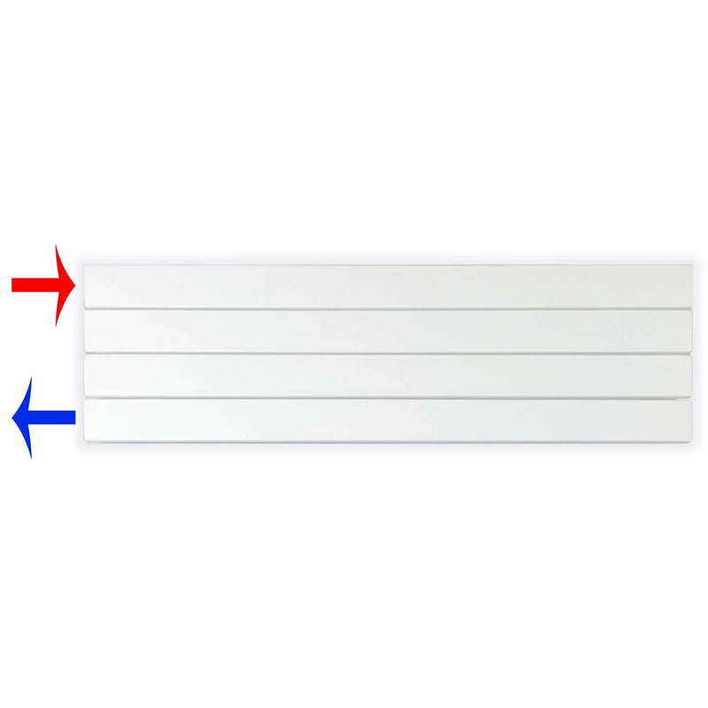 Design Paneelheizkörper 298 x 1000 horizontal mit seitlichem Anschluss Heizkörper Badheizkörper flach - heizkoerper.shop