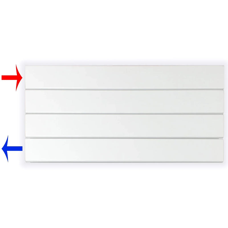 Design Paneelheizkörper 298 x 600 horizontal mit seitlichem Anschluss Heizkörper Badheizkörper flach - heizkoerper.shop