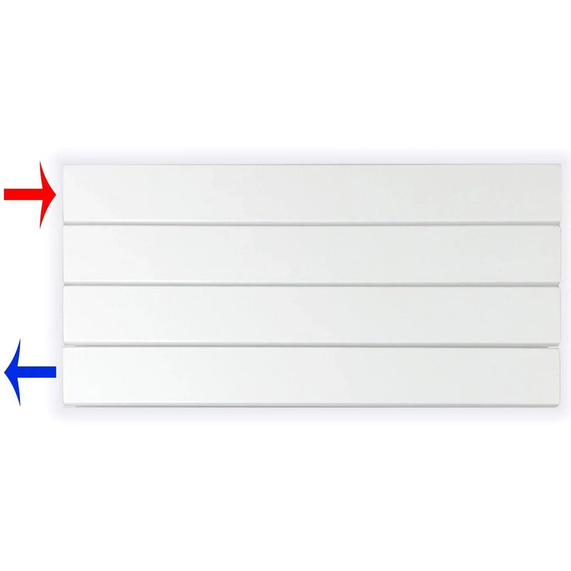 Flachheizkörper 298 x 600 horizontal mit seitlichem Anschluss Heizkörper Badheizkörper flach - heizkoerper.shop