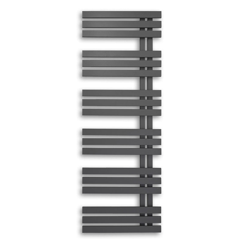 Design Badheizkörper 1400 x 500 mm Paneel Heizkörper Handtuch Mittel Anschluss links rechts anthrazit seitlich offen - heizkoerper.shop