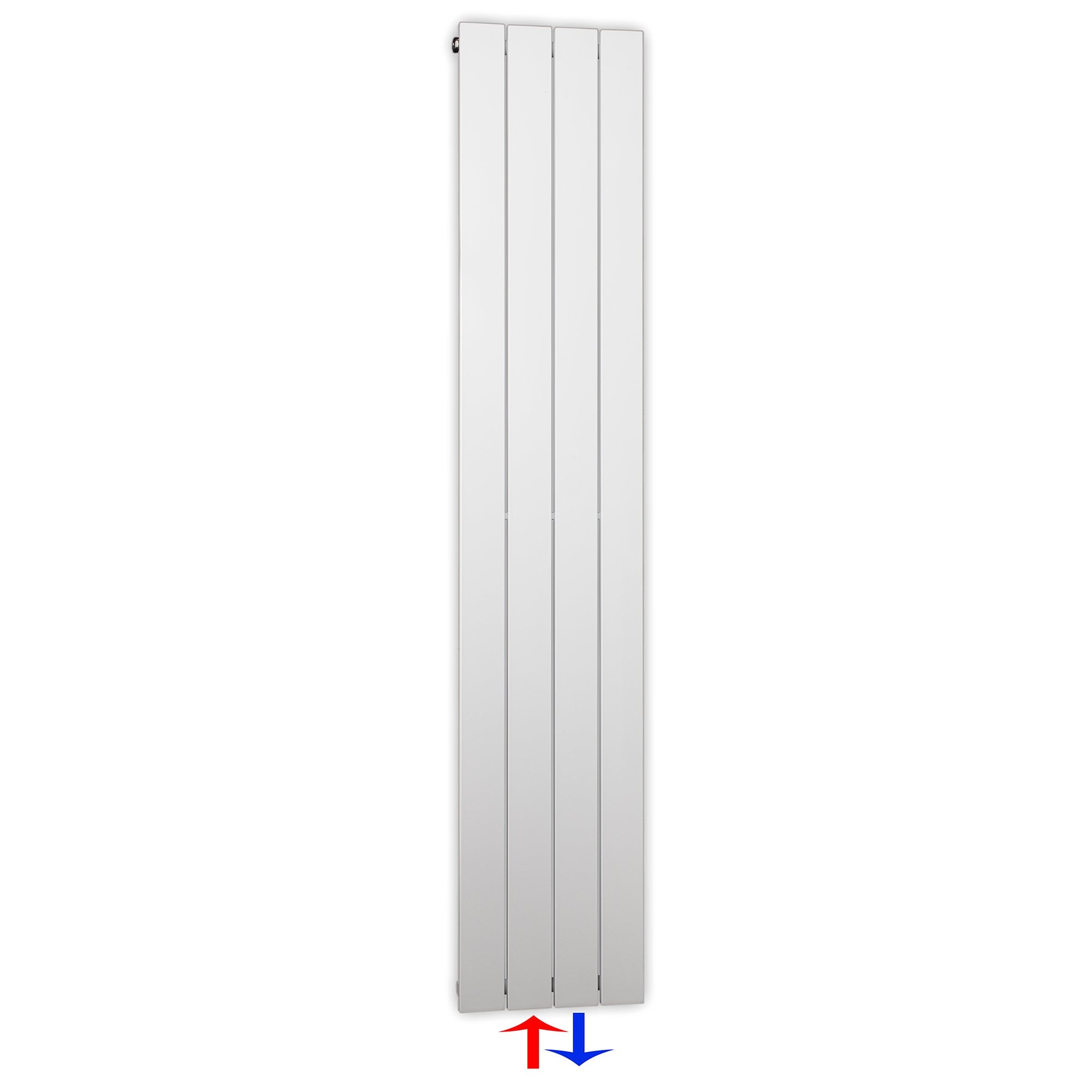 Design Paneelheizkörper vertikal 1500 x 298 weiß Heizkörper Badheizkörper flach Badezimmer Heizung - heizkoerper.shop