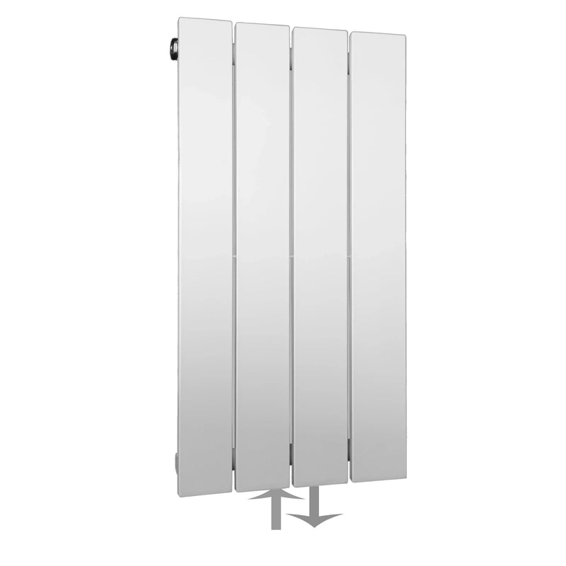 Design Paneelheizkörper vertikal 600 x 298 weiß Heizkörper Badheizkörper flach Badezimmer Heizung - heizkoerper.shop