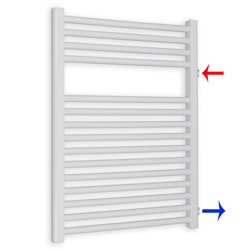 Badheizkörper Austauschheizkörper 764 x 600 links rechts Seitenanschluss Nabenanschluss seitlicher Anschluss 500 540 Renovierung - heizkoerper.shop