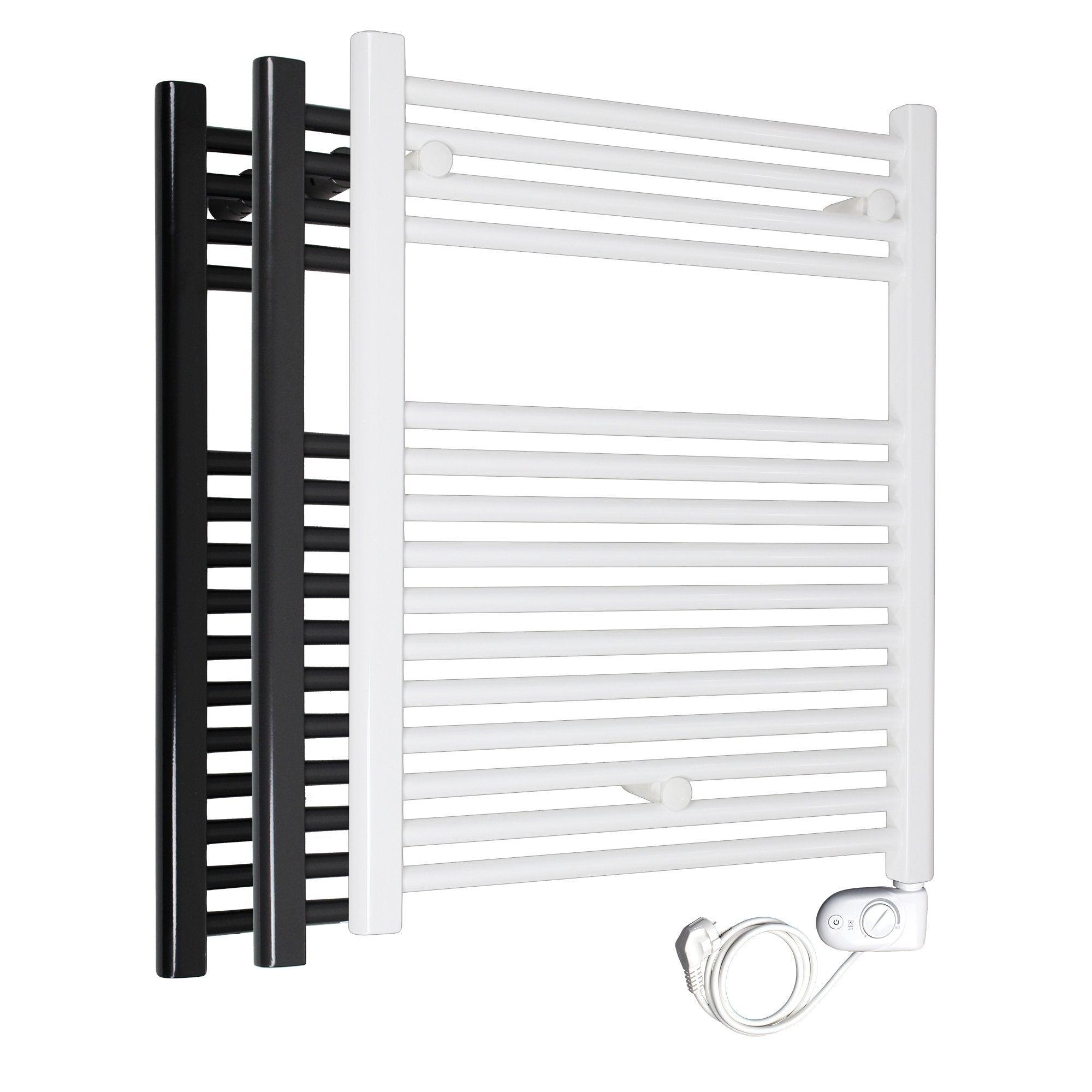 Badheizkörper elektrisch mit analogem Thermostat Handtuchwärmer elektrischer Handtuchhalter - heizkoerper.shop