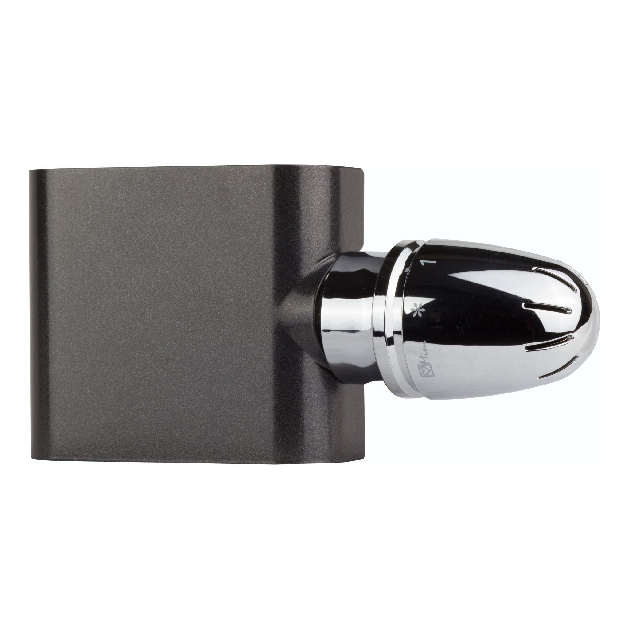 Anschlussset für Badheizkörper mit Mittelanschluss Multiblock Zweirohr Einrohr System Hahnblock Set inkl. Thermostatkopf anthrazit - heizkoerper.shop